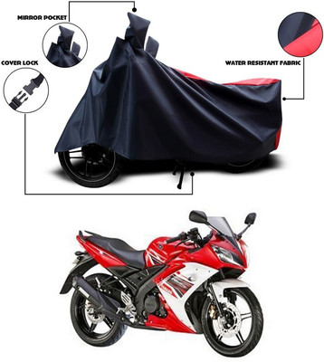 DeepShakshi AUTOMOTIVE Two Wheeler Cover for Yamaha(YZF R15 S, Red, Black)