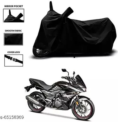 gurukul mart Waterproof Two Wheeler Cover for DSK Benelli(FZ S FI New, Black)