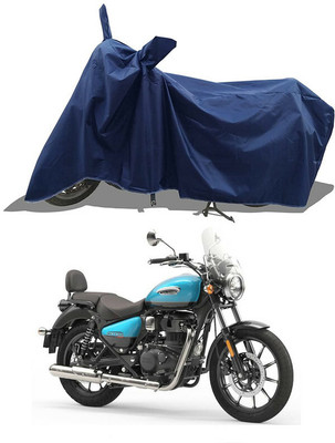 A G Enterprises Waterproof Two Wheeler Cover for Royal Enfield(Meteor 350, Blue)