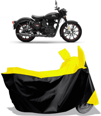 Amexride Two Wheeler Cover for Royal Enfield(Classic Stealth Black BS6, Multicolor)