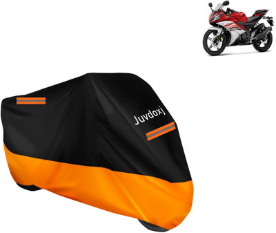 Juvdoxj Waterproof Two Wheeler Cover for Yamaha(YZF-R15 V2, Orange)