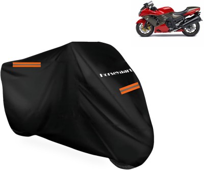 Horseyaart Waterproof Two Wheeler Cover for Kawasaki(Ninja ZX 14R, Black)