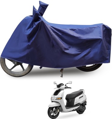 Auto Hub Two Wheeler Cover for TVS(iQube Electric, Blue)