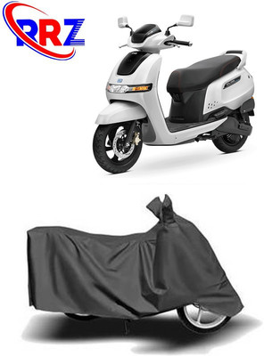 RRZ Waterproof Two Wheeler Cover for TVS(iQube, Grey)