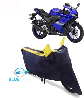 BLUERIDE Two Wheeler Cover for Yamaha(R15 V3, Yellow)