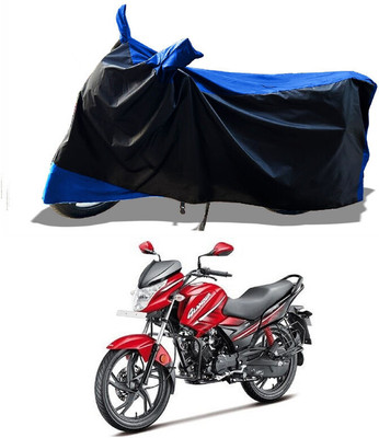 DeepShakshi AUTOMOTIVE Waterproof Two Wheeler Cover for Hero(Glamour i3s BS6, Blue)