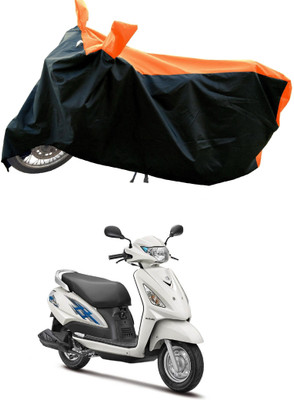 Mdstar Waterproof Two Wheeler Cover for Suzuki(Swish, Orange)