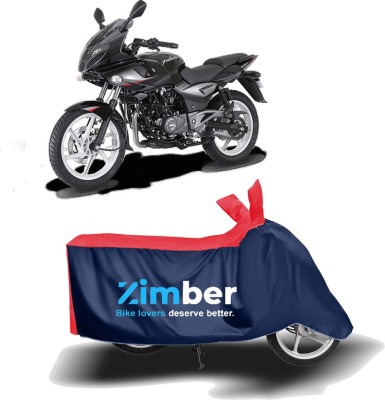 ZIMBER Two Wheeler Cover for Bajaj(Pulsar 220F, Red, Blue)