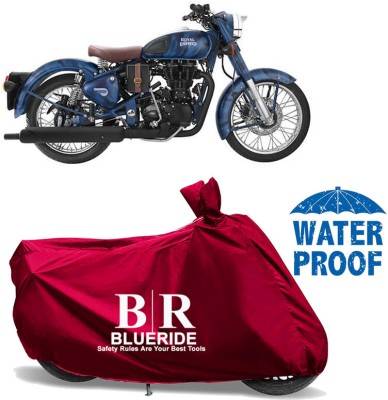 BLUERIDE Two Wheeler Cover for Royal Enfield(Classic 350, Maroon)