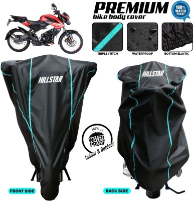 HILLSTAR Two Wheeler Cover for Bajaj(Pulsar 200NS FI BS6, Black, Blue)