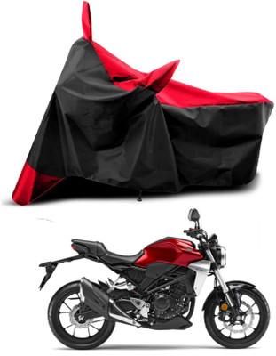 AASHTIK MART Two Wheeler Cover for Honda(CBR300R, Red, Black)