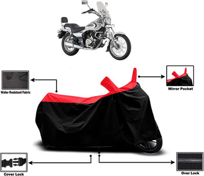 Amexride Two Wheeler Cover for Bajaj(Avenger 220 Cruise, Red)