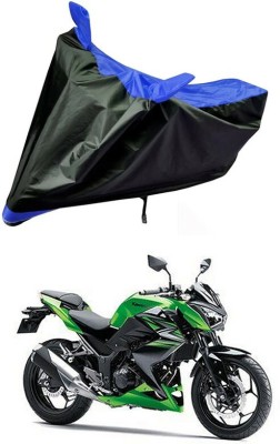 Genipap Two Wheeler Cover for Kawasaki(Z400, Blue, Black)