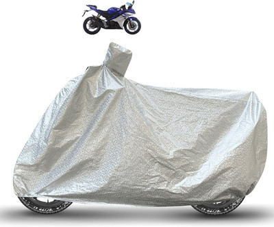 Caronix Waterproof Two Wheeler Cover for Yamaha(YZF R15, Silver)