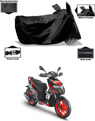 PAGORA Waterproof Two Wheeler Cover for Aprilia(Black)