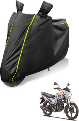Auto Hub Waterproof Two Wheeler Cover for Suzuki(Hayate, Black)