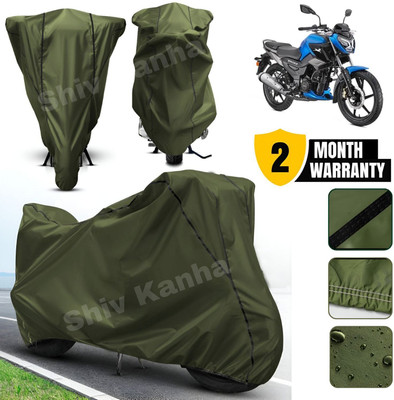 Shiv Kanha Waterproof Two Wheeler Cover for TVS(Raider, Green, Black)