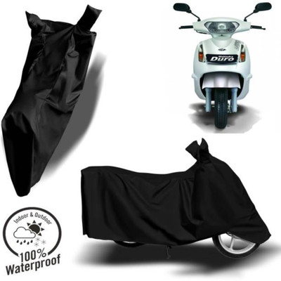 RAAMKM Waterproof Two Wheeler Cover for Hero, Honda, Royal Enfield, TVS(NV, Black)