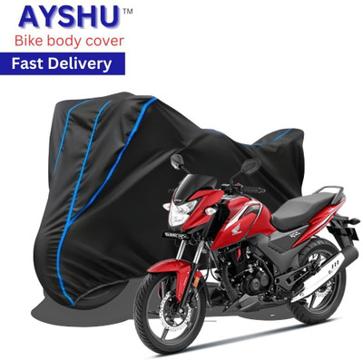 AYSHU Waterproof Two Wheeler Cover for Honda(SR 160, Black, Red)
