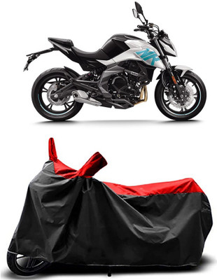 Fastak Two Wheeler Cover for CFMoto(400NK BS6, Red)