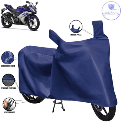 MADAFIYA Waterproof Two Wheeler Cover for Yamaha(R15, Blue)