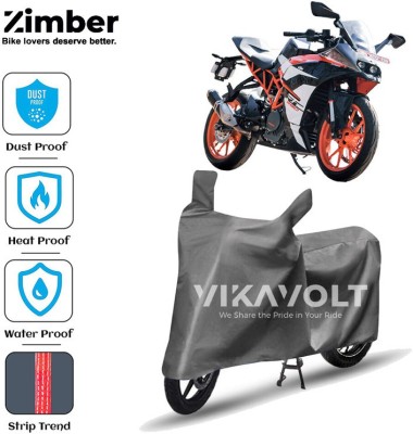 ZIMBER Two Wheeler Cover for KTM(RC 390, Grey)