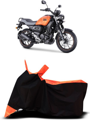 VESMEI Two Wheeler Cover for Yamaha(FZ S FI New BS6, Orange)
