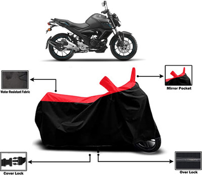 Amexride Two Wheeler Cover for Yamaha(FZ S V3.0 FI, Red)