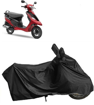 DIGGU Two Wheeler Cover for TVS(Scooty Pep Plus, Black)
