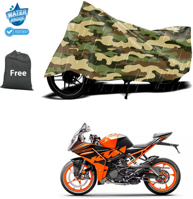 CODOKI Waterproof Two Wheeler Cover for KTM(RC 200 BS6, Yellow)
