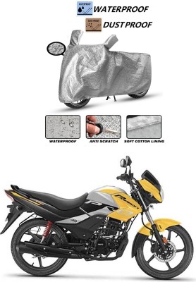 Furious3D Waterproof Two Wheeler Cover for Hero(Passion Pro i3S, Silver)