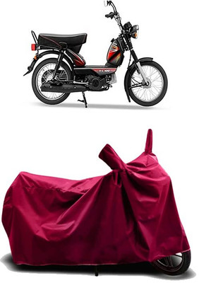 AASHTIK AMRT Two Wheeler Cover for TVS(XL 100 Comfort, Maroon)