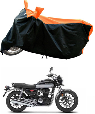 DeepShakshi AUTOMOTIVE Waterproof Two Wheeler Cover for Honda(Hness CB350, Orange)
