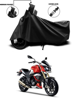 AASHTIK MART Two Wheeler Cover for Mahindra(MOJO XT 300, Black)