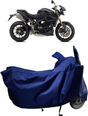 Amexride Two Wheeler Cover for Triumph(Speed Triple, Blue)