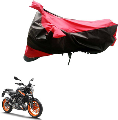 Mdstar Waterproof Two Wheeler Cover for KTM(Duke 200, Black, Red)
