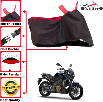 AASHTIK MART Two Wheeler Cover for Bajaj(Dominar 250, Red, Black)