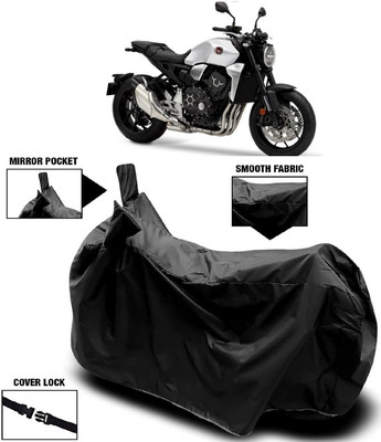 MMSSTAR Waterproof Two Wheeler Cover for Honda(CBR1000RR Fireblade, Black)