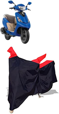Amexride Two Wheeler Cover for TVS(Scooty Zest 110 BS6, Black)