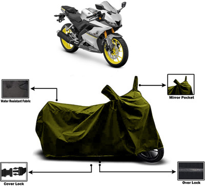 Amexride Two Wheeler Cover for Yamaha(YZF R15 V3 BS6, Green)