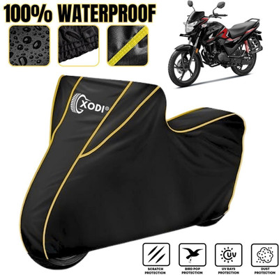 xodi Waterproof Two Wheeler Cover for Honda(SP 125, Black, Yellow)