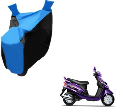 MWBB Waterproof Two Wheeler Cover for Mahindra(Rodeo RZ, Black, Blue)