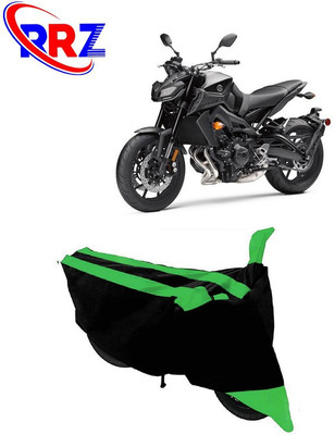 RRZ Waterproof Two Wheeler Cover for Yamaha(MT-09, Black, Green)