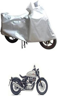 THE REAL ARV Waterproof Two Wheeler Cover for Royal Enfield(Silver)