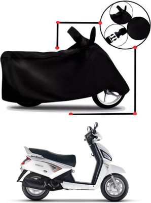 BigFly Two Wheeler Cover for Mahindra(Gusto, Black)