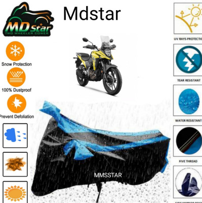 Mdstar Waterproof Two Wheeler Cover for Bajaj(Dominar 400, Blue)
