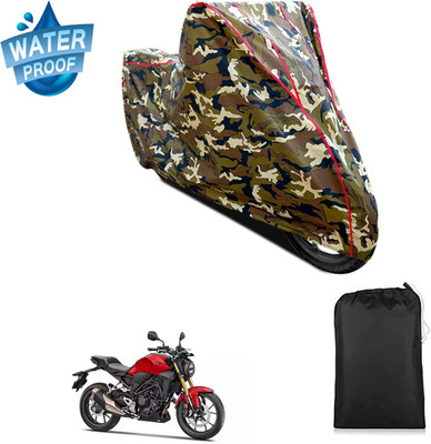 GOSHIV-car and bike accessories Waterproof Two Wheeler Cover for Honda(CB300R, Yellow)
