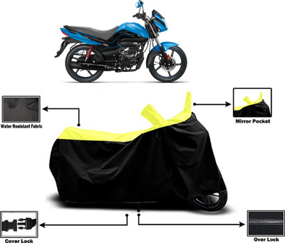 Amexride Two Wheeler Cover for Hero(Splendor I Smart, Yellow)