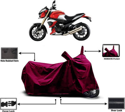 AASHTIK MART Two Wheeler Cover for Mahindra(MOJO XT 300, Maroon)