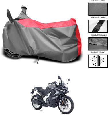 DeepShakshi AUTOMOTIVE Waterproof Two Wheeler Cover for Bajaj(Pulsar RS 200, Red, Grey)